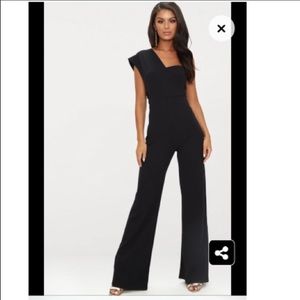 Black one shoulder jumpsuit brand new